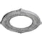 Ekena Millwork Benson Medallion (Canopies up to 6 1/8"), 11 1/8"OD x 6 1/8"ID x 5/8"P, Ultra Pure White Crackle CM11BNUWC - alternate 3